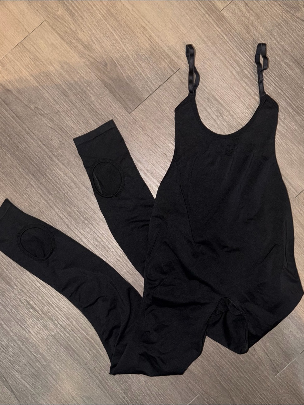 MATTE Open-back Strappy Bodysuit w/ Stirrups